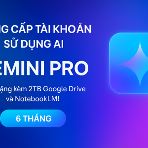 Nâng cấp Gemini Pro 6 tháng chính chủ tặng 2TB Drive